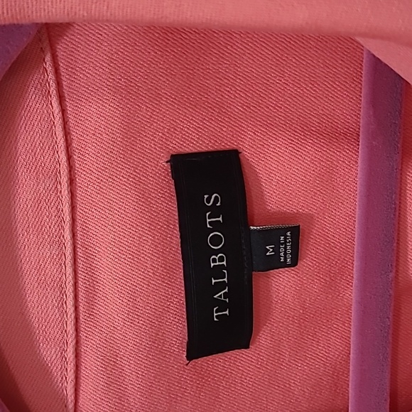 Talbots Coral Button-Up Jacket - Picture 2 of 3